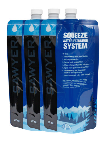 Three 32oz Squeeze Pouches